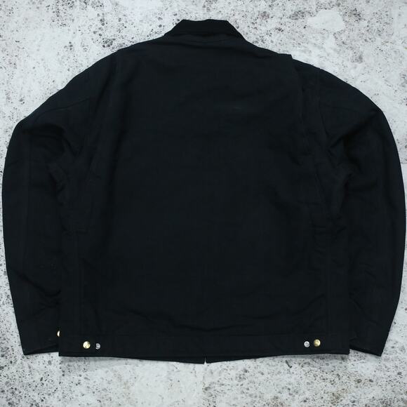 Vintage Carhartt J001 BLK Black Detroit Jacket Size XL Tall - Picture 4 of 16